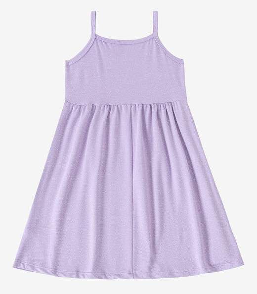 Vestido Feminino Infantil de Alças Select Roxo