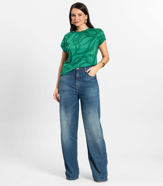 Blusa Feminina em Viscotorcion Rovitex Verde