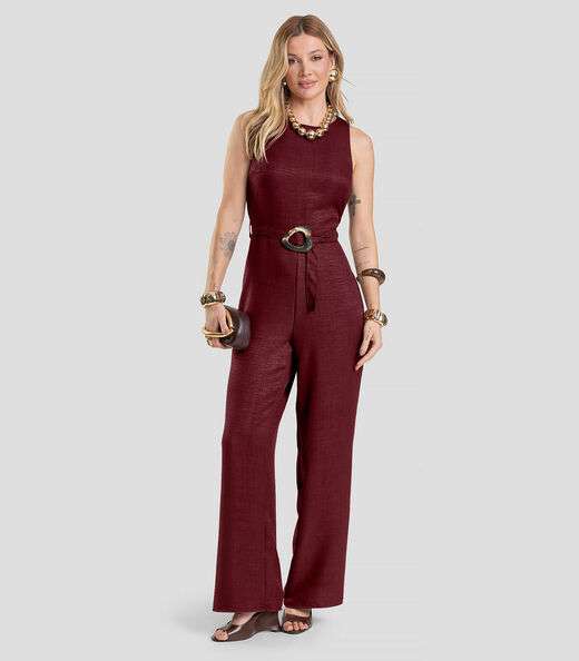 Image_Macacão Longo Feminino Dianna Vermelho