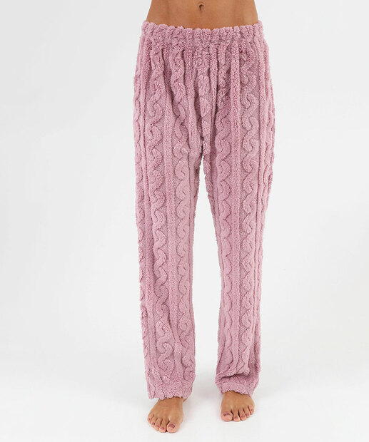 Pijama Feminino Jaquard Manga Longa Marisa Lilás