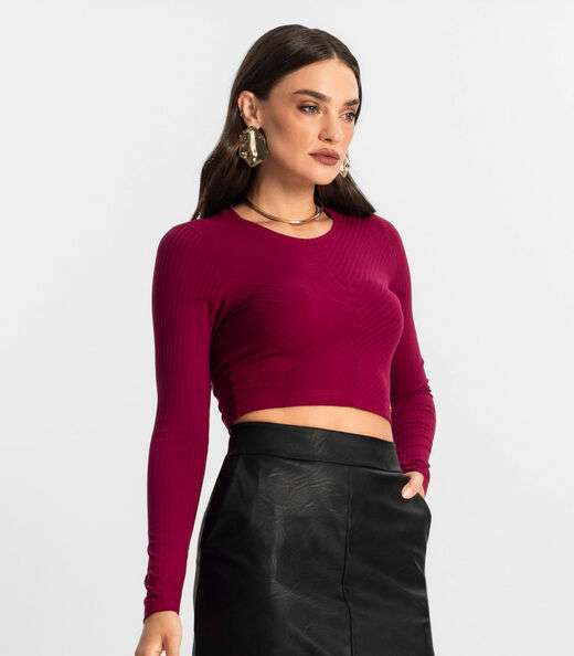 Blusa Feminina Manga Longa Endless Vermelho