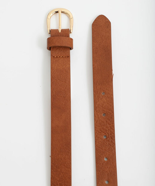 Cinto Feminino Fivela Textura Marisa Marrom