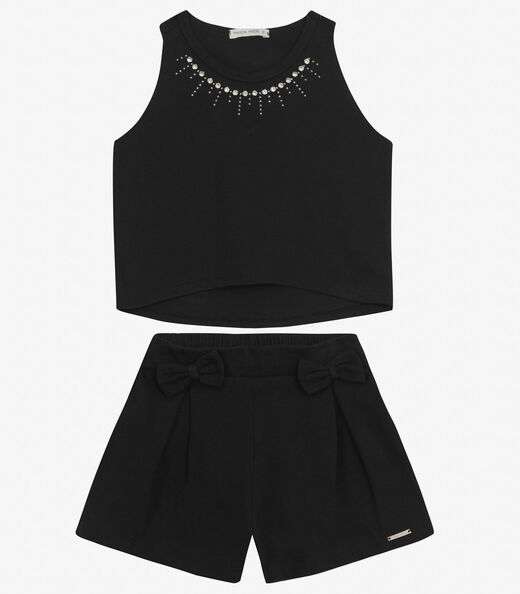 Conjunto Regata com Shorts em malhão Trick Nick Preto