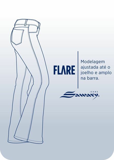 Calça Jeans Sawary Flare - 282068