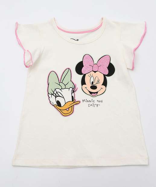 Image_Blusa Infantil Minnie e Margarida Disney Tam 1 a 3 Off White