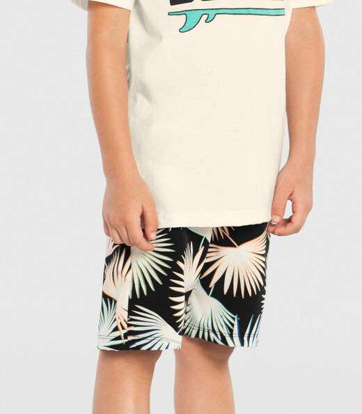 Conjunto Infantil Camiseta Com Bermuda Trick Nick Preto