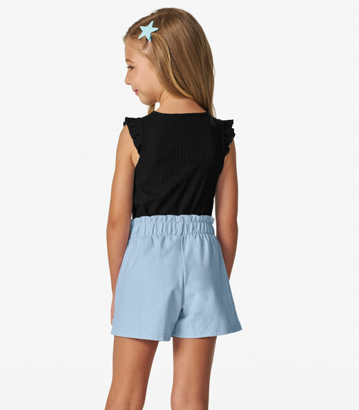 Shorts Infantil em Moletinho Denim Trick Nick Azul