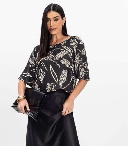 Image_Blusa Feminina em Tecido Infinita Cor Preto