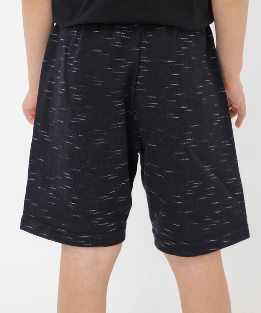 Bermuda Infantil Moletinho Spider Tam 4 a 10 Preto