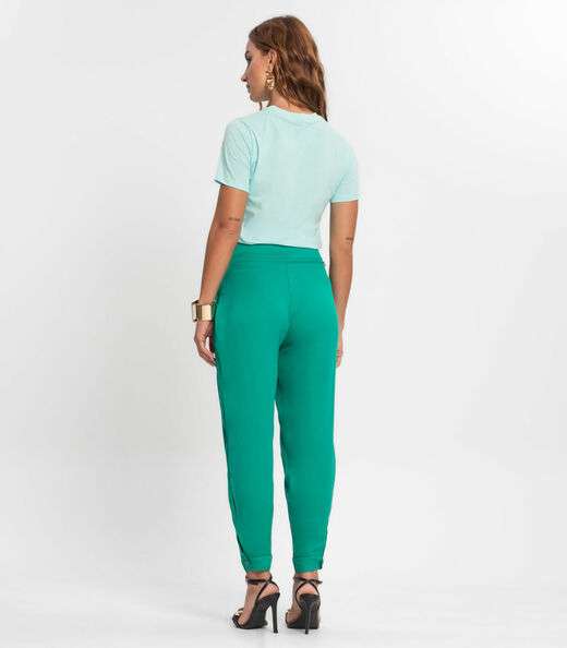 Calça Em Viscose Feminina Endless Verde