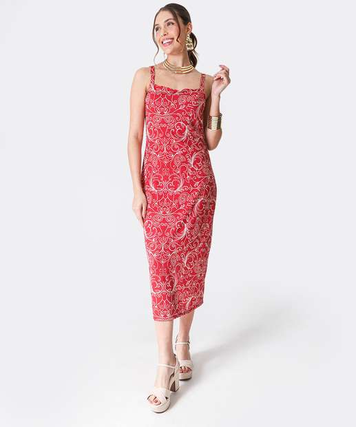 Image_Vestido Midi Feminino Estampado Brilho Lurex Marisa