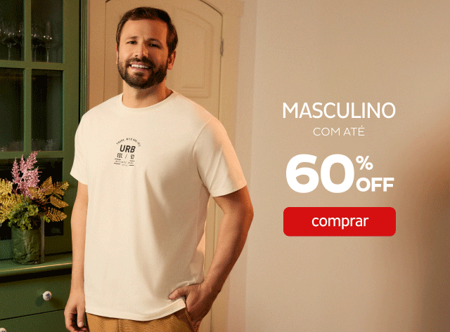 Masculino com até 60%