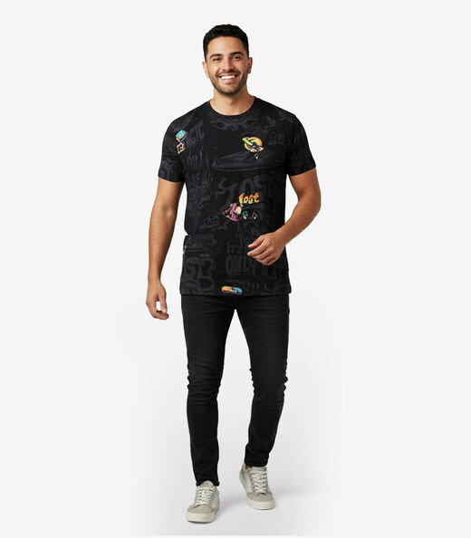 Camiseta Masculina Estampada Select Preto
