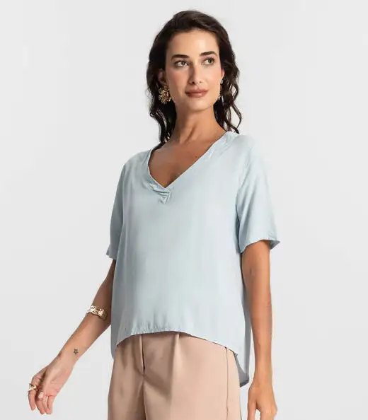 Blusa Feminina Lisa Endless Azul