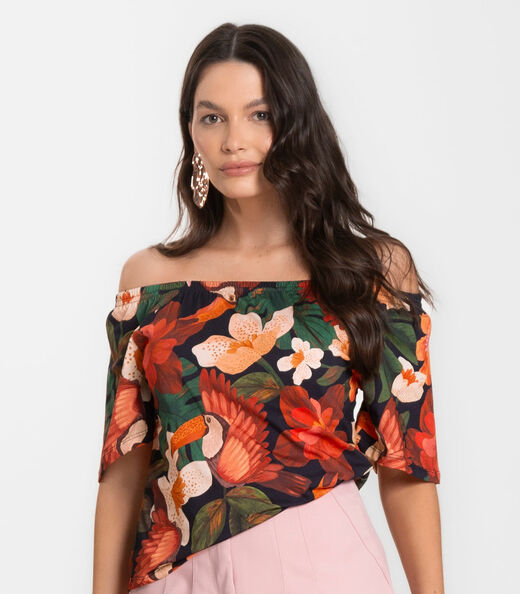 Blusa Feminina Ciganinha Infinita Cor Vermelho