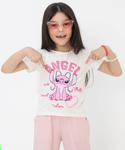 Image_Blusa Infantil Stitch Angel Tam 4 a 10 Off White