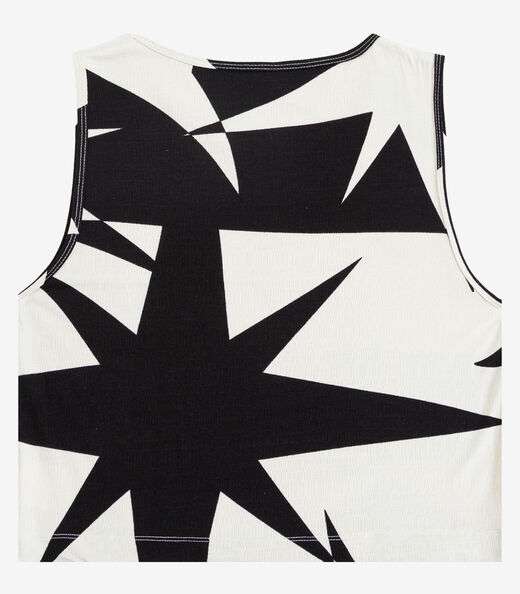 Regata Feminina Estampada Infinita Cor Preto