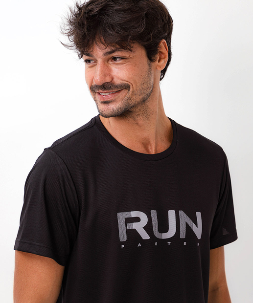 Camiseta Masculina Malha Mesh Fitness Marisa Preto