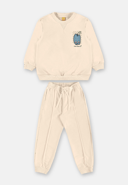 Conjunto Blusão Calça Humor Três e Já