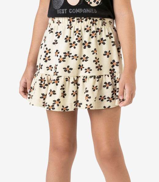 Conjunto Blusa com Saia infantil Rovi Kids Preto