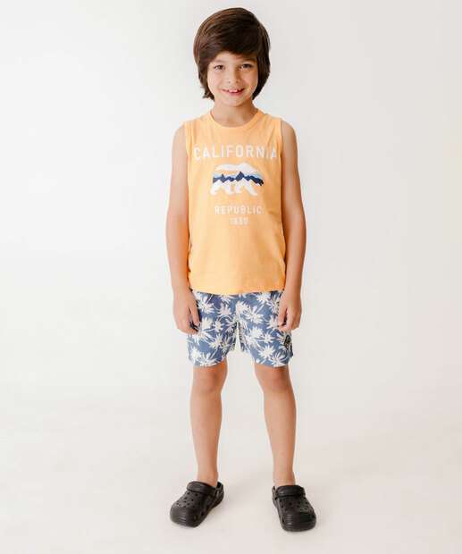 Image_Bermudas Infantil Estampa Coqueiros MR Tam 4 a 10