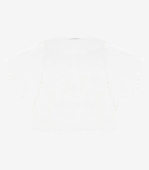 Blusa Feminina Com Mangas Amplas Infinita Cor Bege