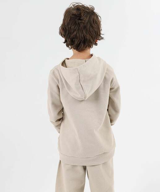 Conjunto Infantil Moletom Homem Aranha Tam 4 a 10 Bege