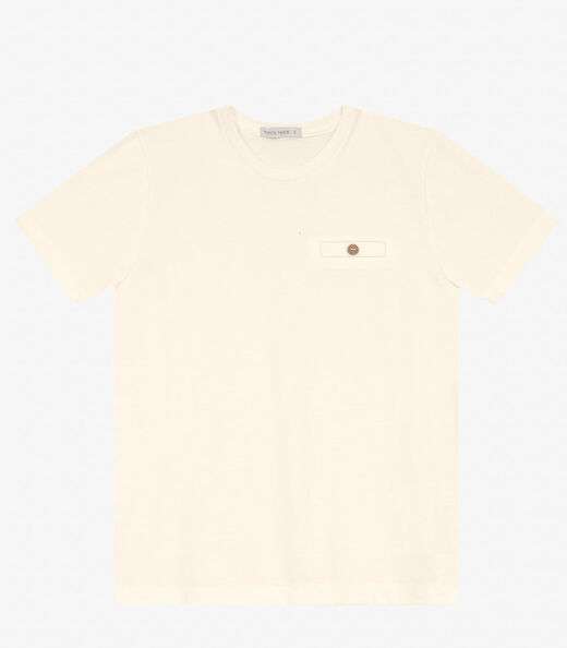 Camiseta Masculina em Meia Malha Trick Nick Off White