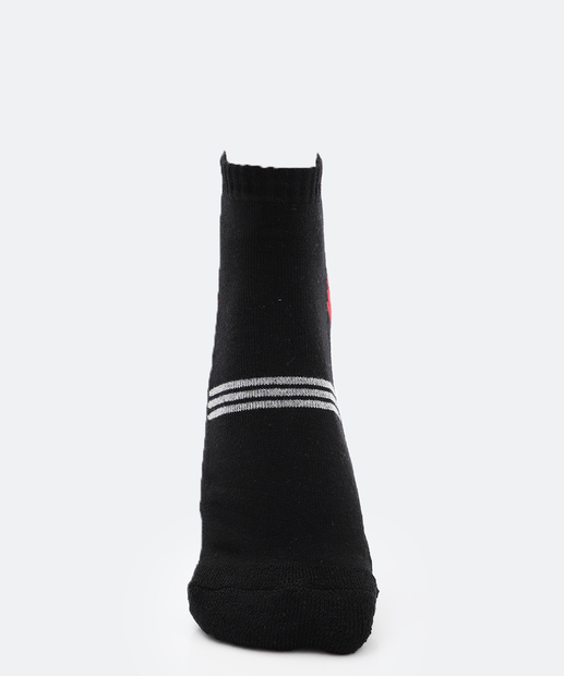 Kit 3 Pares Meias Masculina Cano Curto MR Preto