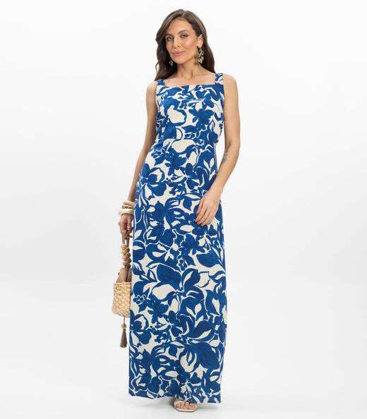 Image_Vestido Midi em Linho Feminino Endless Azul