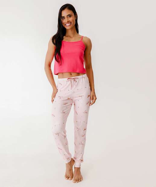 Image_Calça Pijama Feminino Avulsa Marisa Rosa