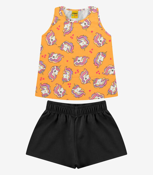 Image_Conjunto Regata com Shorts Menina Rovi Kids Laranja