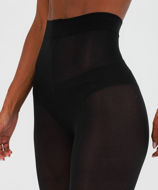 Meia-Calça Feminina Opaca Fio 40 com Elastano Selene Preto