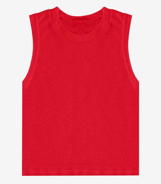 Regata Básica Infantil Lisa Soletex Vermelho