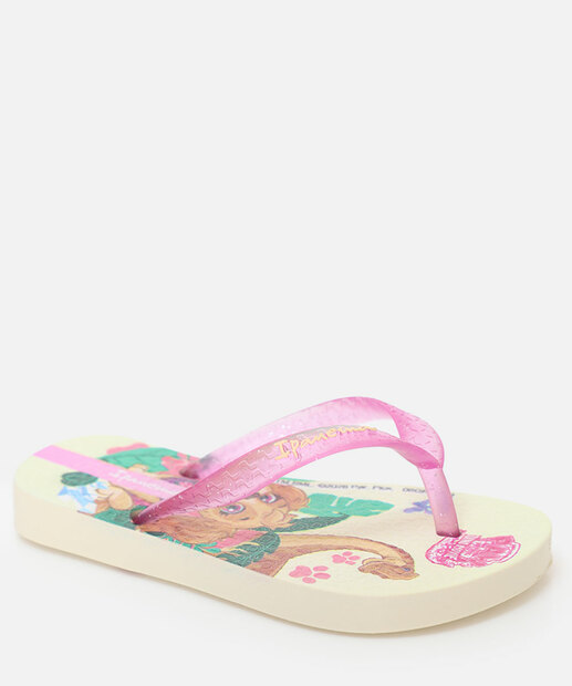 Chinelo Ipanema Infantil Patrulha Canina 27632 Bege