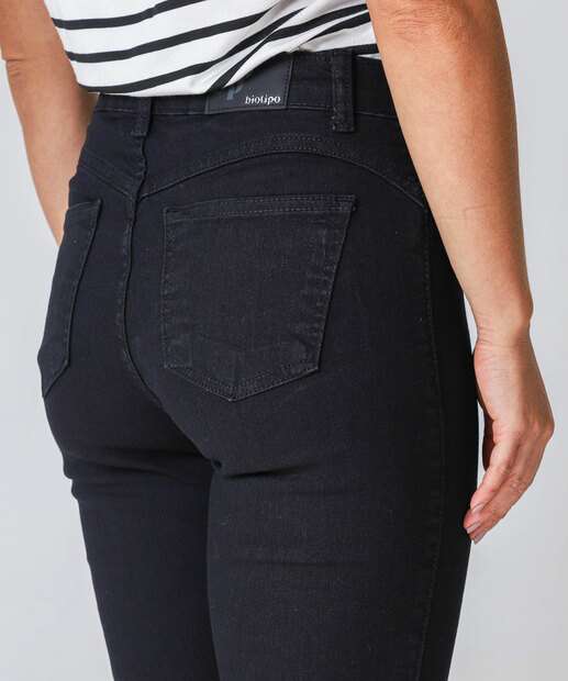 Calça Jeans Skinny Feminina Biotipo Preto