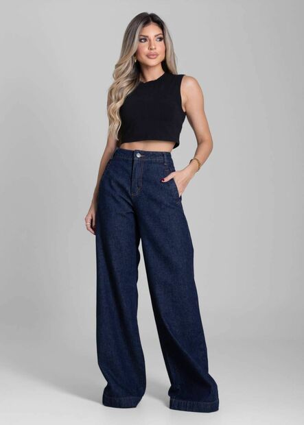 Calça Jeans Sawary Wide Leg - 282832