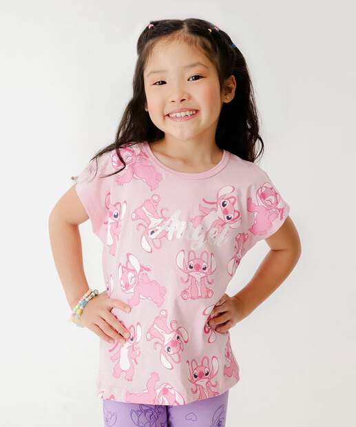Image_Camiseta Infantil Estampa Angel Disney Tam 4 a 10