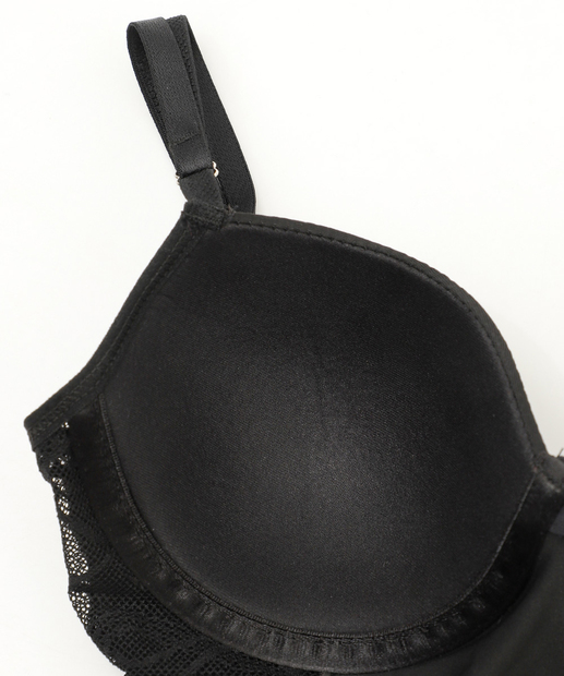 Body Feminino Sensual Renda Bojo Preto