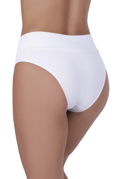 Calcinha Básica Canelada Concept Lingerie Branco
