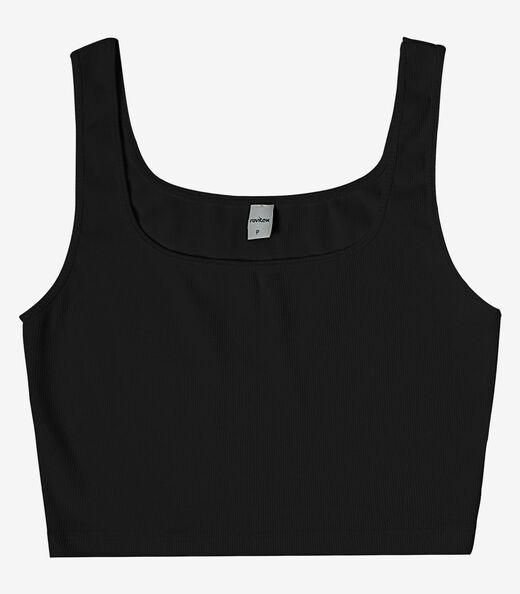 Top Básico Feminino em Ribana Rovitex Preto