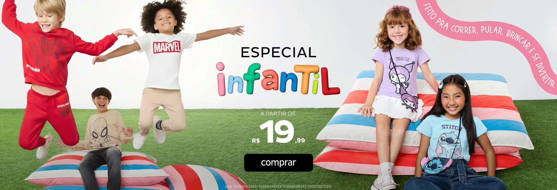 Especial Personagens a partir de R$19,99