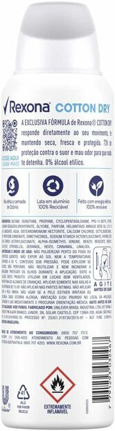 Kit c/9 Unidades de Desodorante Rexona Aero Cotton Dry 150ml