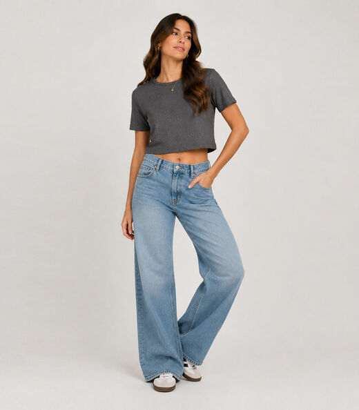 Blusa Feminina Em Malha Tapirus Infinita Cor Cinza