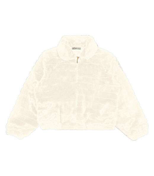 Image_Jaqueta Feminina Plus Size Com Pelo Secret Glam Bege