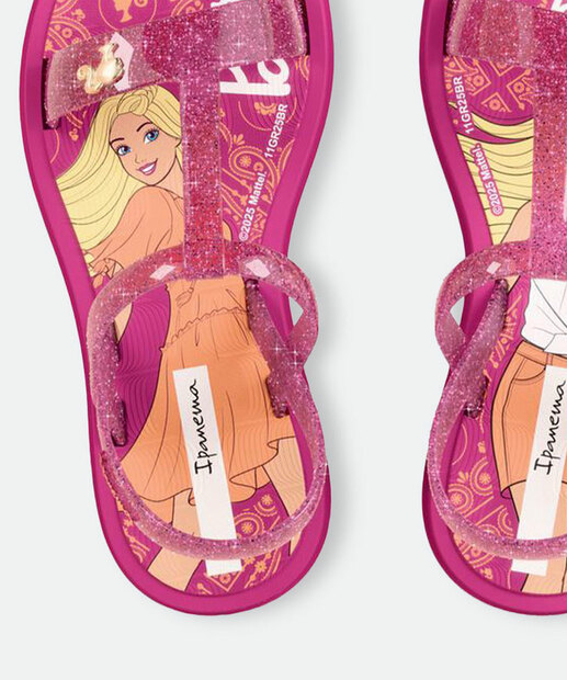 Sandália Infantil Barbie Ipanema Rosa 