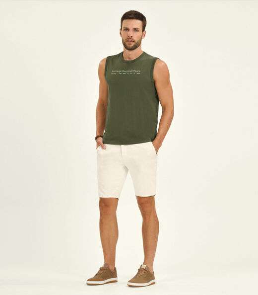 Regata Masculino em Meia Malha Diametro Verde