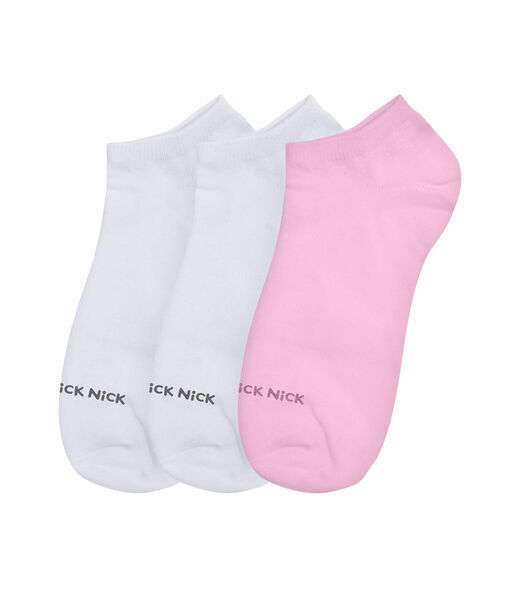 Image_Kit 3 Pares De Meia Soquete Lisas Trick Nick Branco