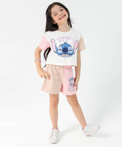 Image_Conjunto Infantil Stitch Tam 04 a 10 Rosa
