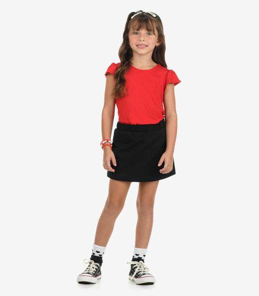 Shorts Saia Moletom Rovi Kids Preto